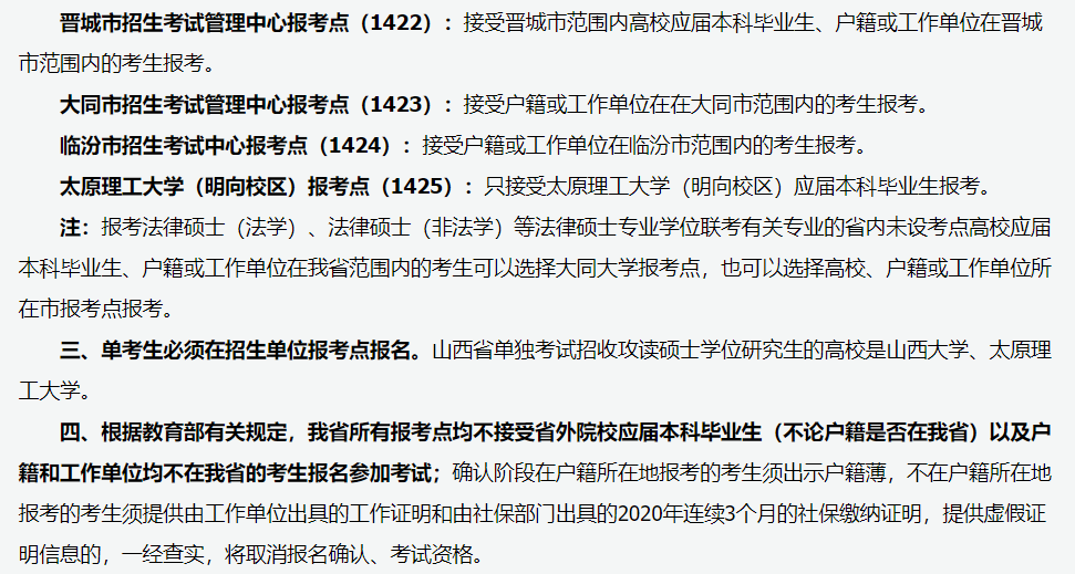 山西省2021年全國碩士研究生招生考試網(wǎng)上報名公告