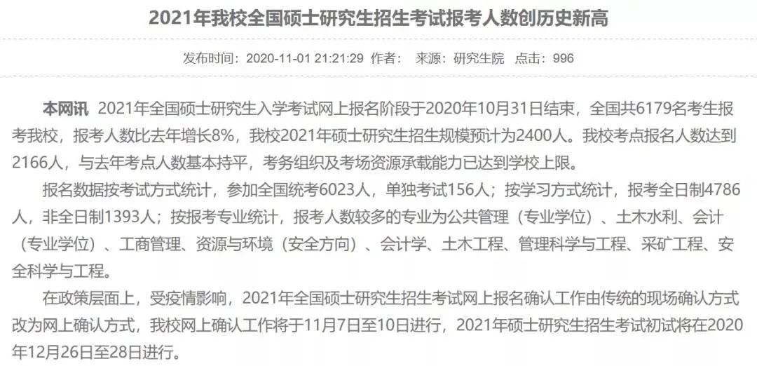 選錯(cuò)報(bào)考點(diǎn)還能修改嗎？7所院校公布21年報(bào)考數(shù)據(jù)，報(bào)考人數(shù)創(chuàng)新高！