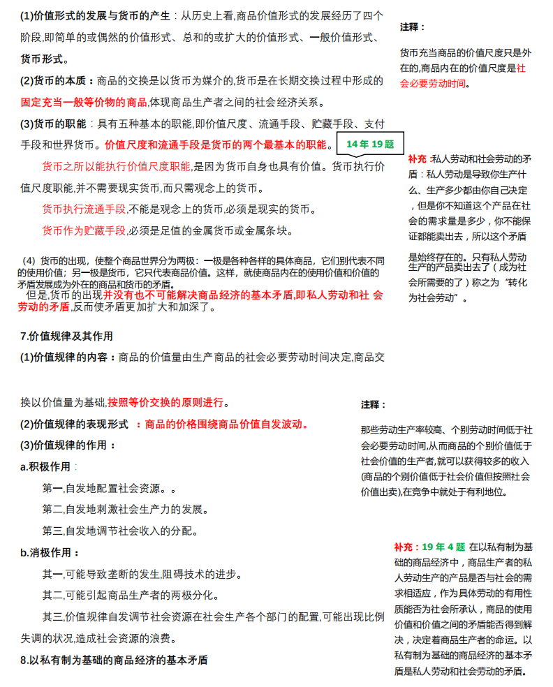 2021考研政治：馬克思主義基本原理概論必背考點(diǎn)（VI）