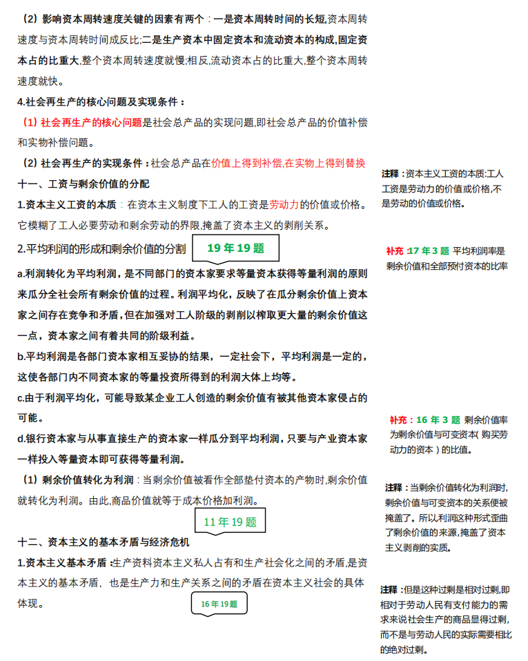 2021考研政治：馬克思主義基本原理概論必背考點(diǎn)（VI）