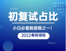 2022考研擇校：這些院校復(fù)試壓力小初試占比高，你知道嗎？