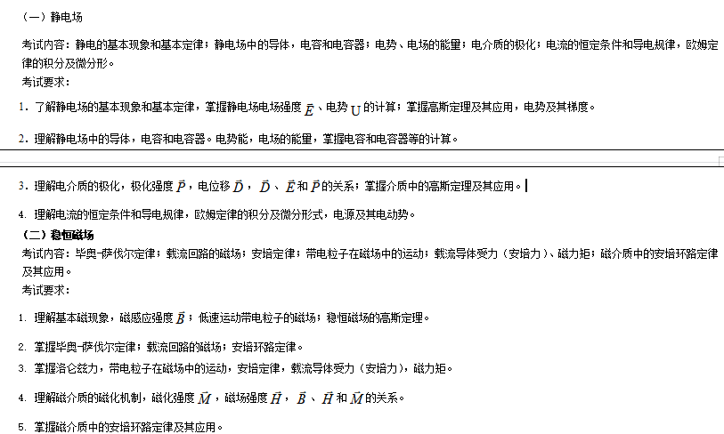 2023考研大綱：黑龍江科技大學(xué)2023年攻讀碩士學(xué)位研究生初試《702普通物理I》考試大綱